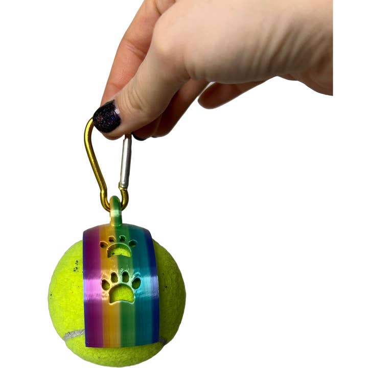 Best Friend Supplies Co - Wholesale Pet Fetch Ball - Dog - Rainbow 3D Printed Tennis Ball Holder5