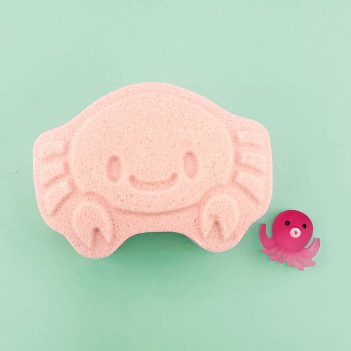 100% NATURAL Baby Crab Nano-Silver PRIZE Bath Bomb for wholesale by Sweet Bath Co