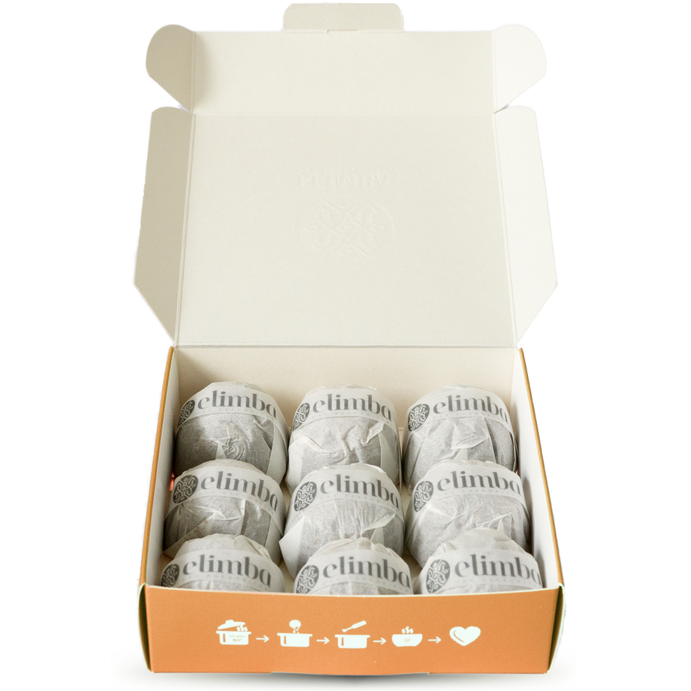 ELIMBA - Wholesale Hot Cocoa Mix/Kit - Elimba balls orange-turmeric 9-pack unit1