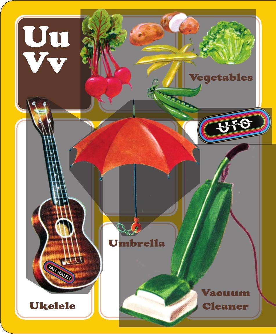 Laughing Elephant Books - Vente Livre pour bébés et tout-petits (jusqu'à 2 ans) - Des pommes à Zeppelin : Un ABC rock ! - Livre cartonné pour enfants4