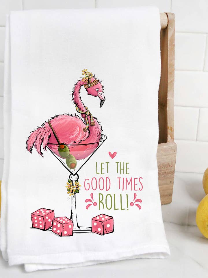 Bunco Tea Towel for wholesale by The Preppy Pineapple Home