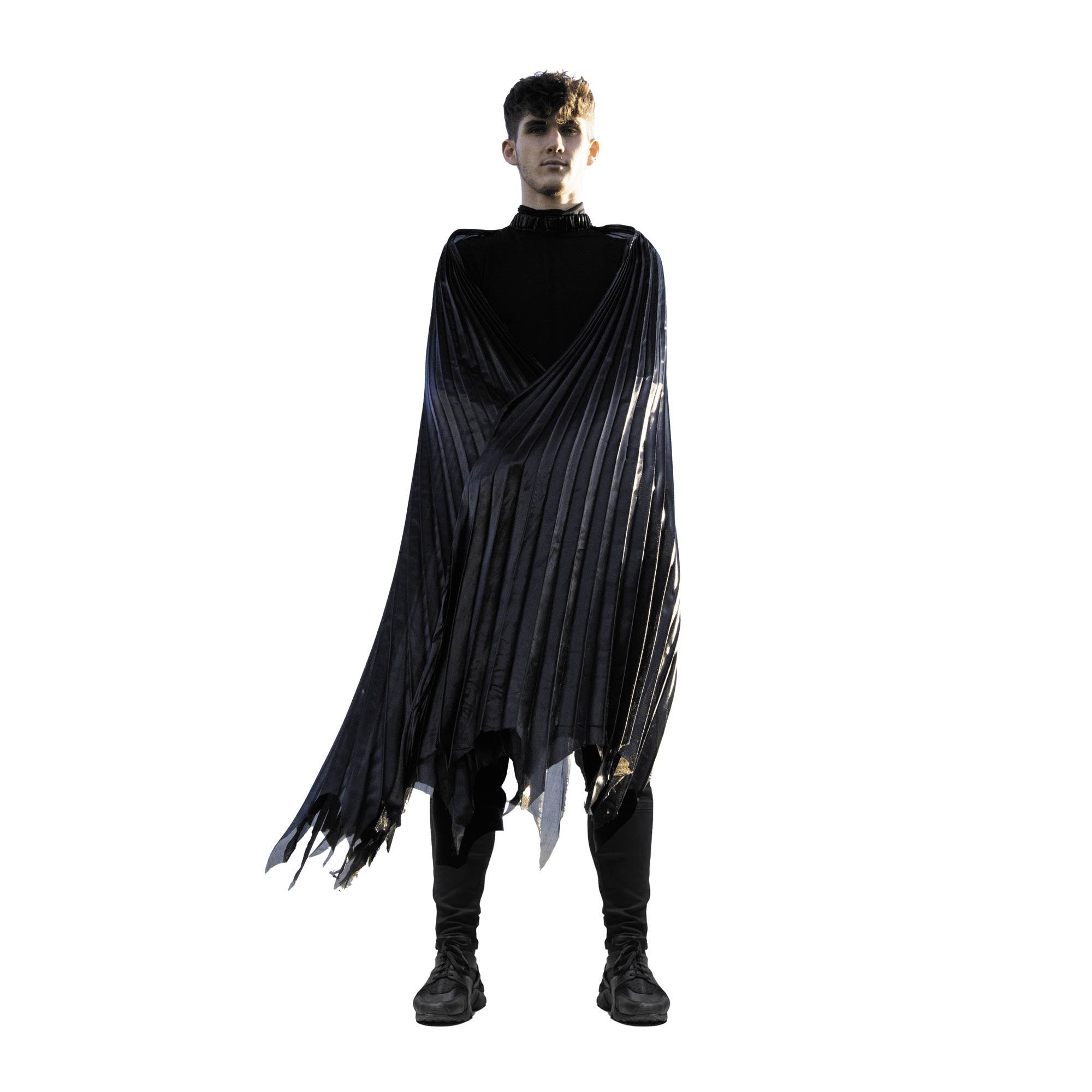 Party Pro - Wholesale Costume - Unisex - ADULT SIZE BLACK WING CAPES1
