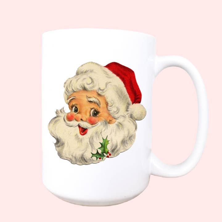 Mug and Mini - Wholesale Coffee Mug - Santa mug, Vintage Santa, Christmas mug, holiday mug, Santa