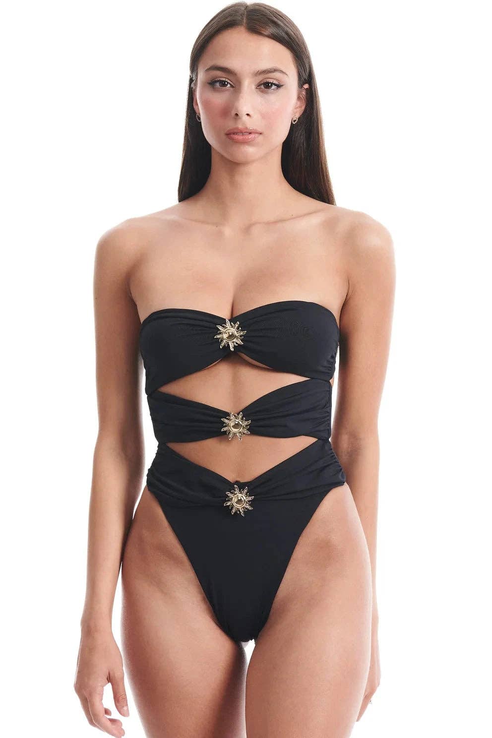 SEASHELL - Wholesale One Piece Swimsuit - Women's - SERENA one-piece swimsuit in Black1