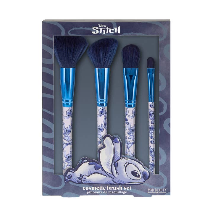 Mad Beauty - Vendita all'ingrosso Set di pennelli da trucco - Set di pennelli cosmetici in denim Mad Beauty Disney Stitch