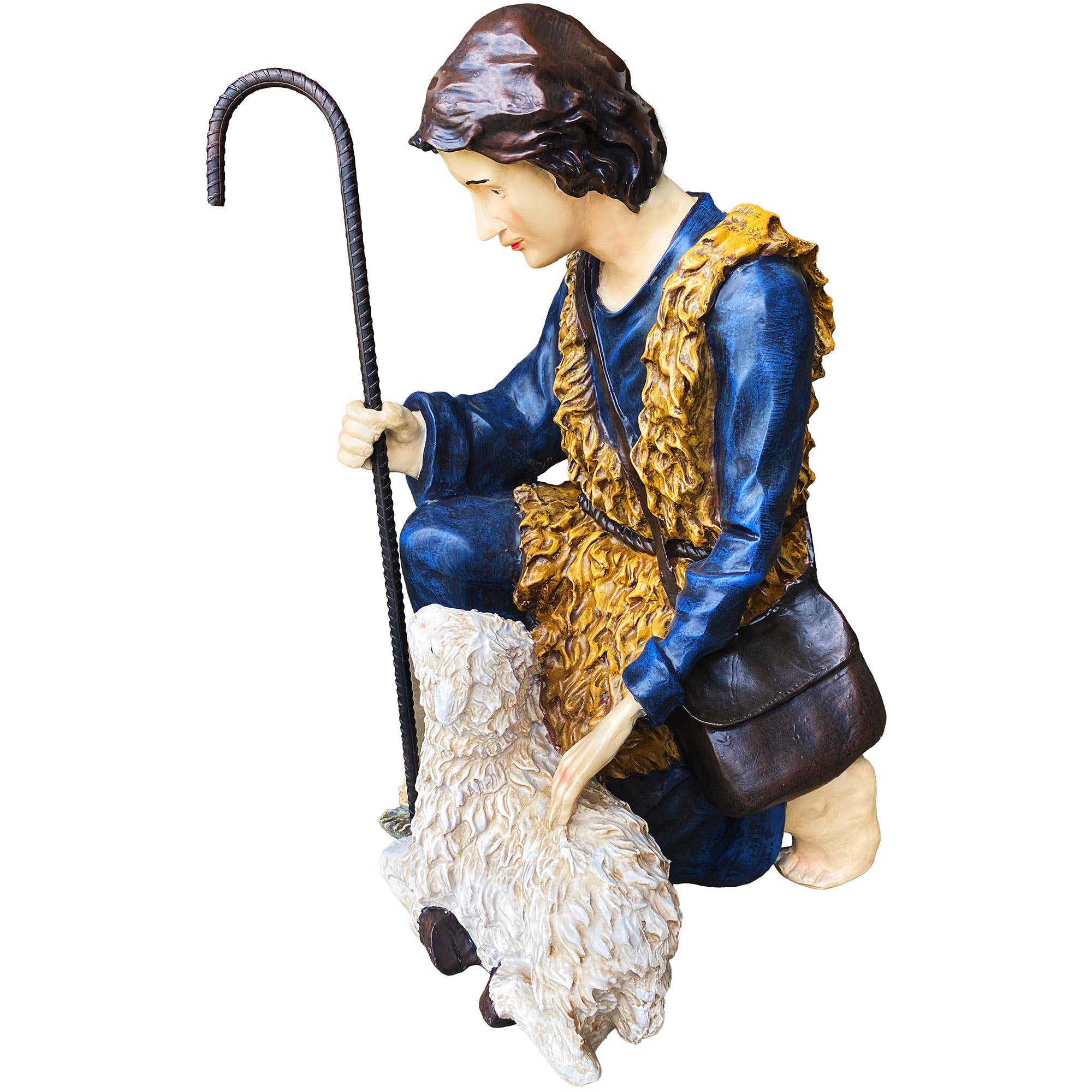 Santa’s Workshop Inc. - Wholesale Nativity Scene Decor - 12 Piece Outdoor Nativity Set with Solid Wood Creche33