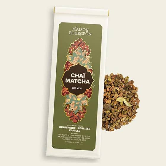 Matcha groene thee: gember, zoethout, vanille „Chaï matcha” voor wholesale door Maison Bourgeon