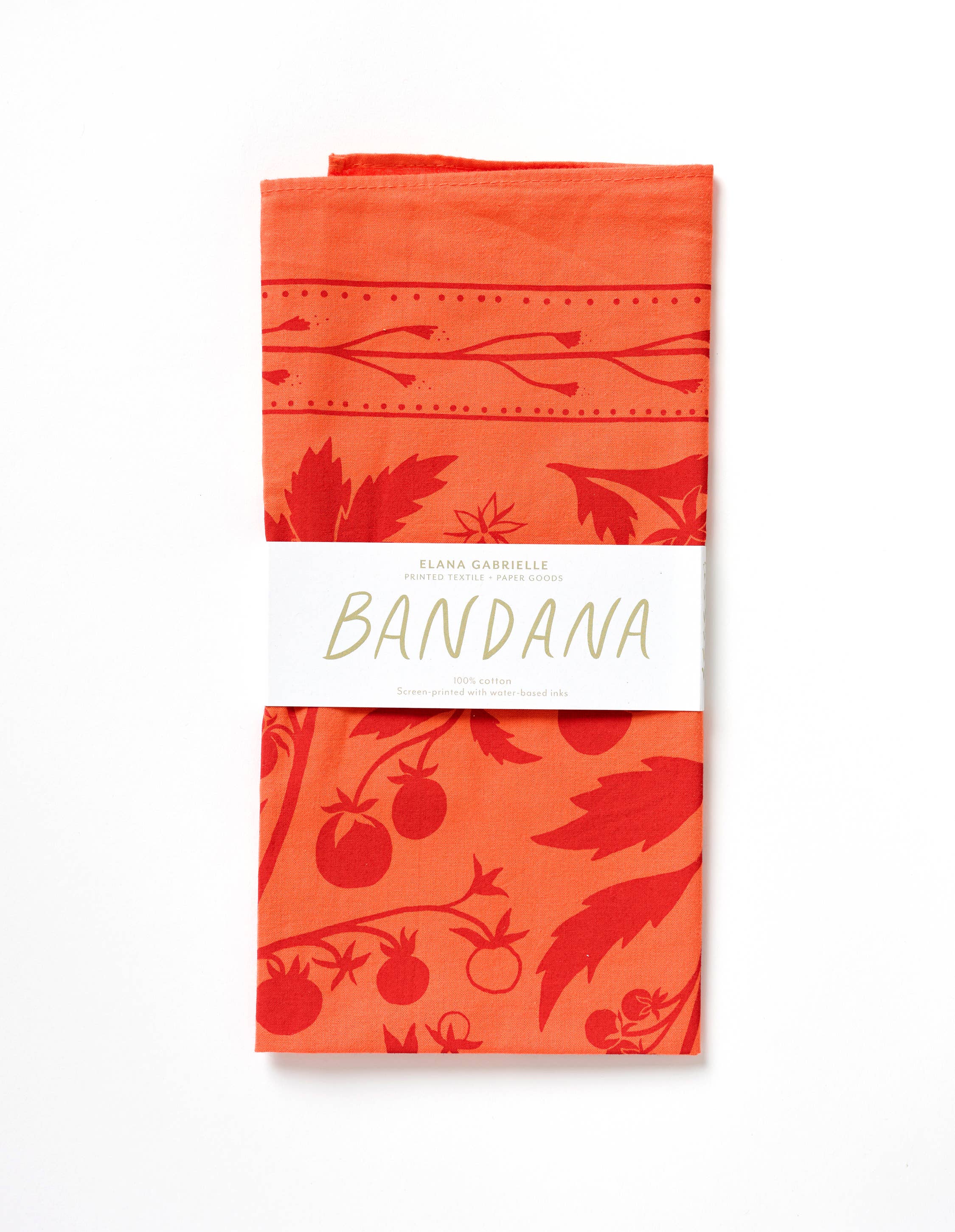 Elana Gabrielle - Wholesale Bandana - Women's - Tomato Bandana - Bestselling Cotton Tomato Illustration2