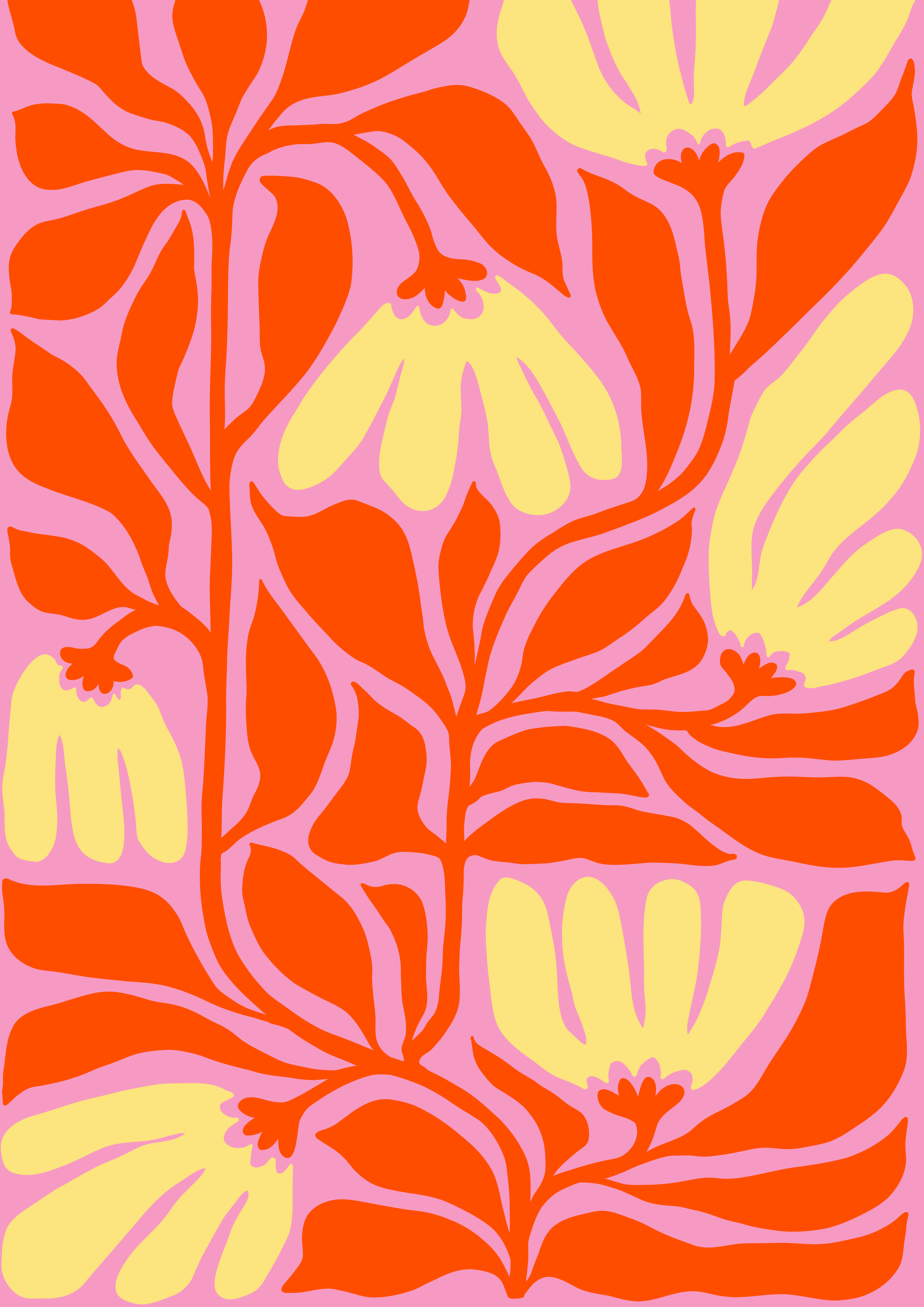 Blue Iris Designs Co - Wholesale Kunstprint - Kleurrijke bloemenprint1