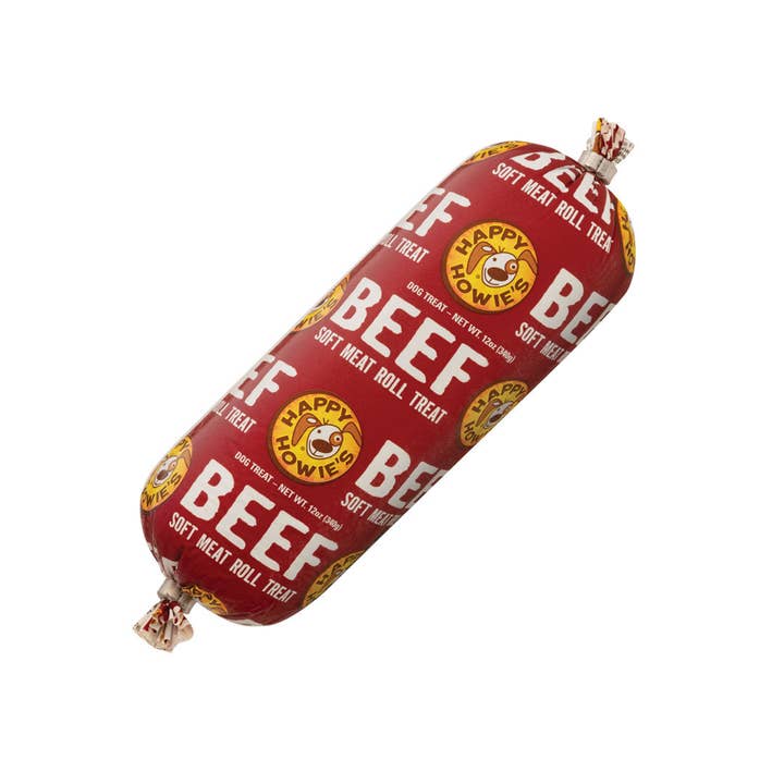Happy Howie's - Wholesale Pet Treats - Dog - Beef Meat Roll - 12 ounce