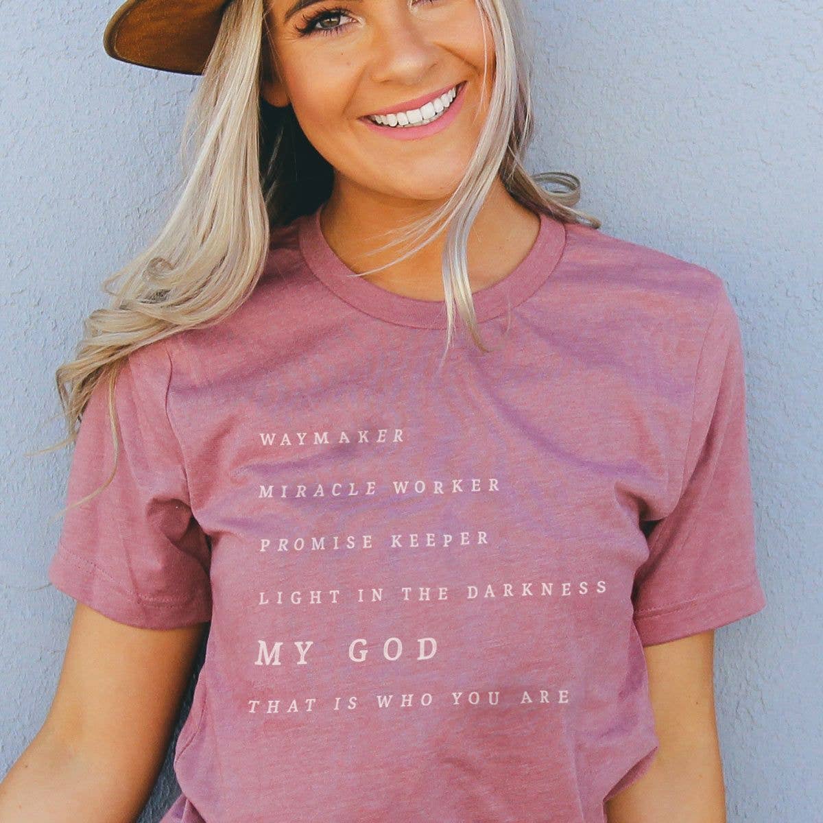 Faith Collective – wholesale Screen printed t-shirt – Women′s – Waymaker Graphic Tee1