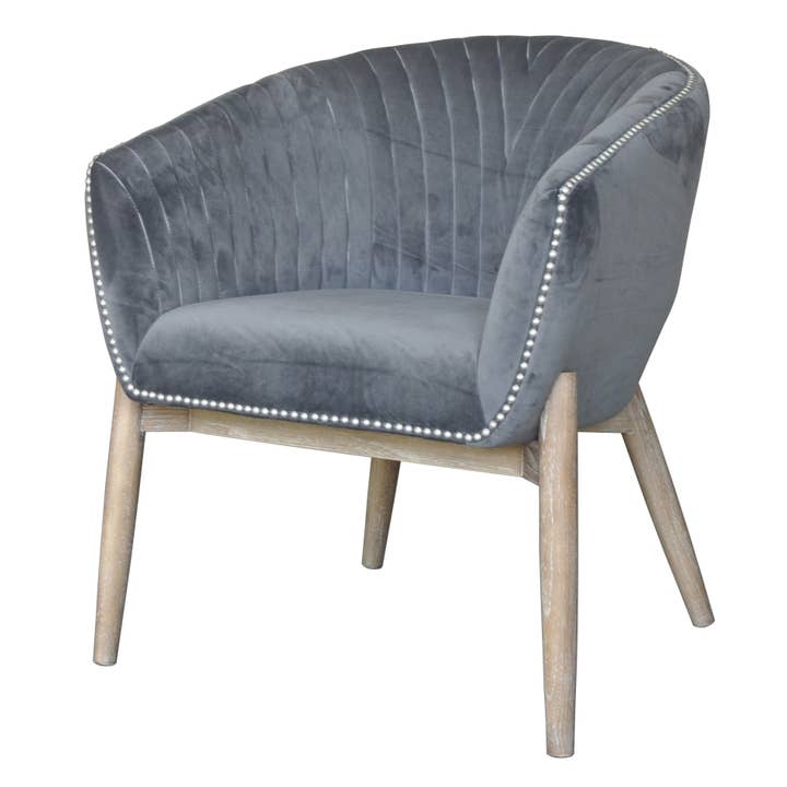 Nora Club Chair Grey for wholesale by Vertuu Design Inc.