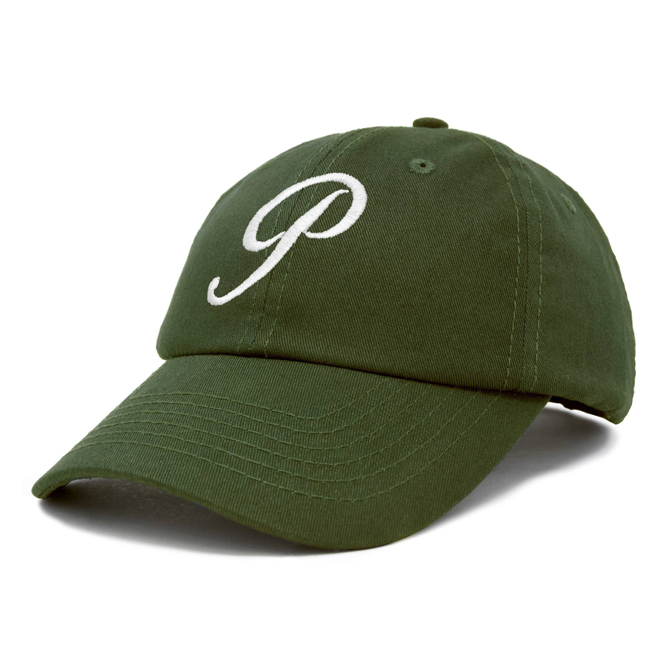 Dalix - Wholesale Baseball Cap - Women's - DALIX Initial Hat Letter P Womens Baseball Cap Monogram63