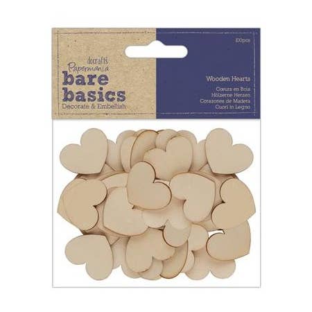 Bare Basics - Cœurs en bois (100 pièces) pour la vente par West Design Products