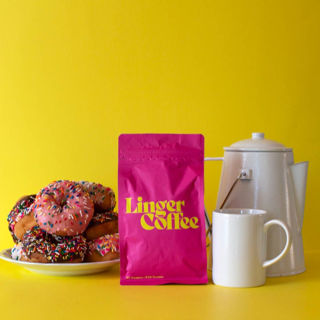 Linger Coffee - Wholesale Ground Coffee - 12 oz. Gingersnap Flavored Coffee1