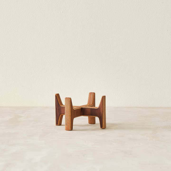 Relic Modern™ | Furniture & Objects - Wholesale Plant Pot Stand - Minimalist Walnut Plant Stand - (4", 6", 8", 10", 12")16