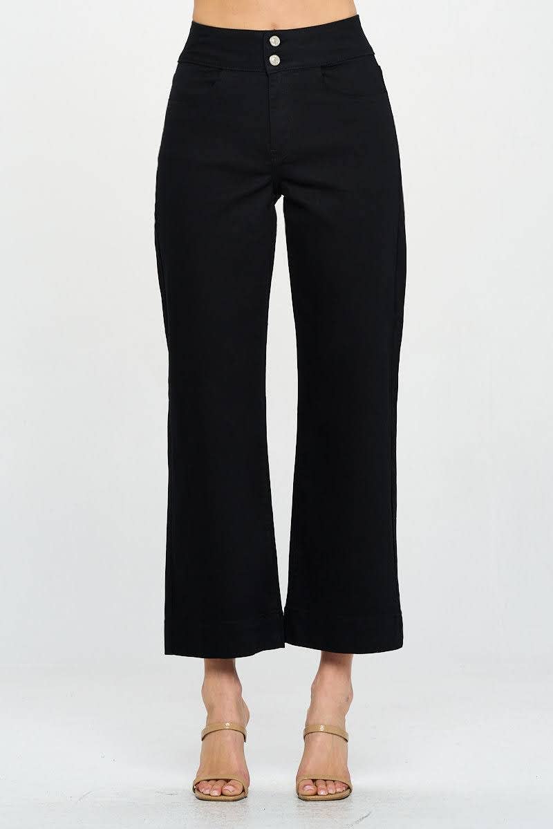 I&M JEAN, INC. – Großhandel Jeans – Damen – I5077HW - Kurz geschnittene Jeans mit weitem Beinschnitt und weitem Bund mit hoher Taille6