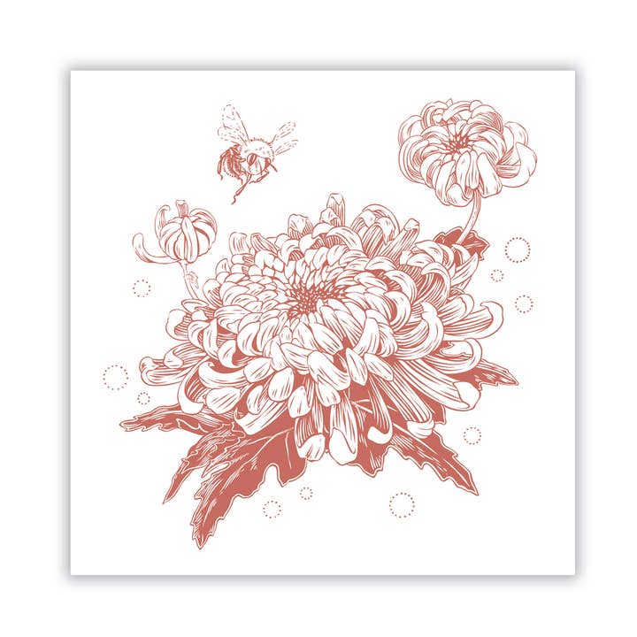"Chrysanthemum" Art Print for wholesale by Jenn Sneary Art
