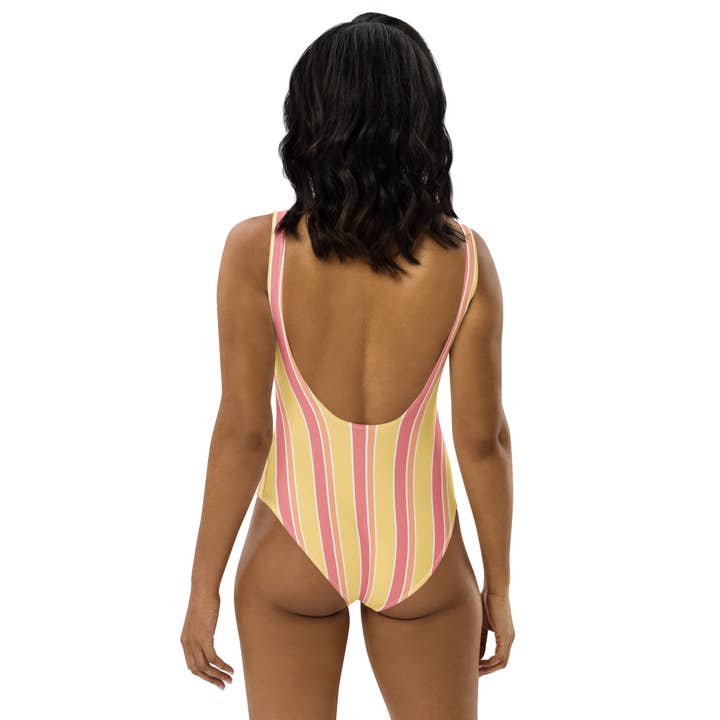 The Refined Spirit - Wholesale One Piece Swimsuit - Women's - Sorbetto Pesca - Swimsuit3