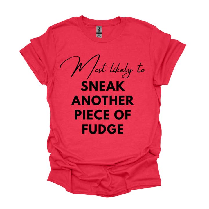 Maglietta Divertente di Natale Più Probabile a Rubare un Altro Pezzo per la vendita all'ingrosso da parte di Simply Spoken Apparel