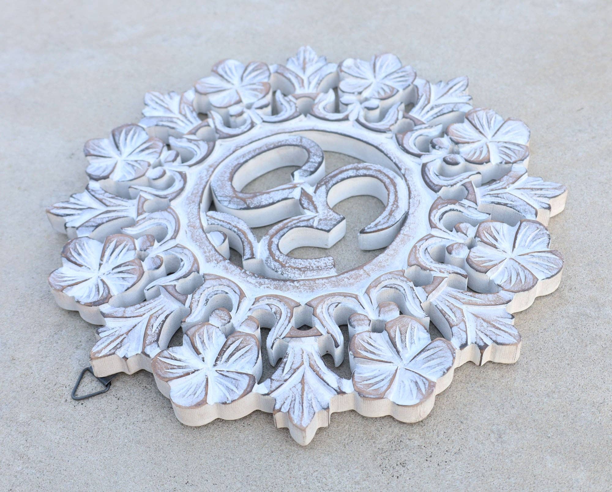 Lungta Imports – Großhandel 3D-Wandkunst – Handgefertigte hölzerne Om-Wand-Dekor-hängende Kunst7