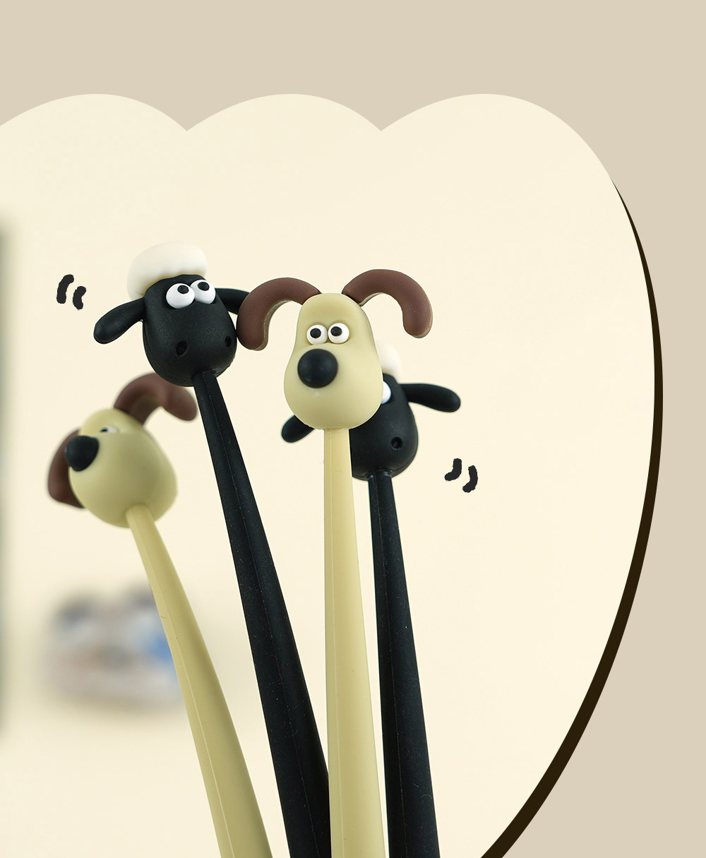 K-Wonderland - Wholesale Pen - Wallace & Gromit Swing Gel Pen – 0.5mm (Gromit / Shaun)2