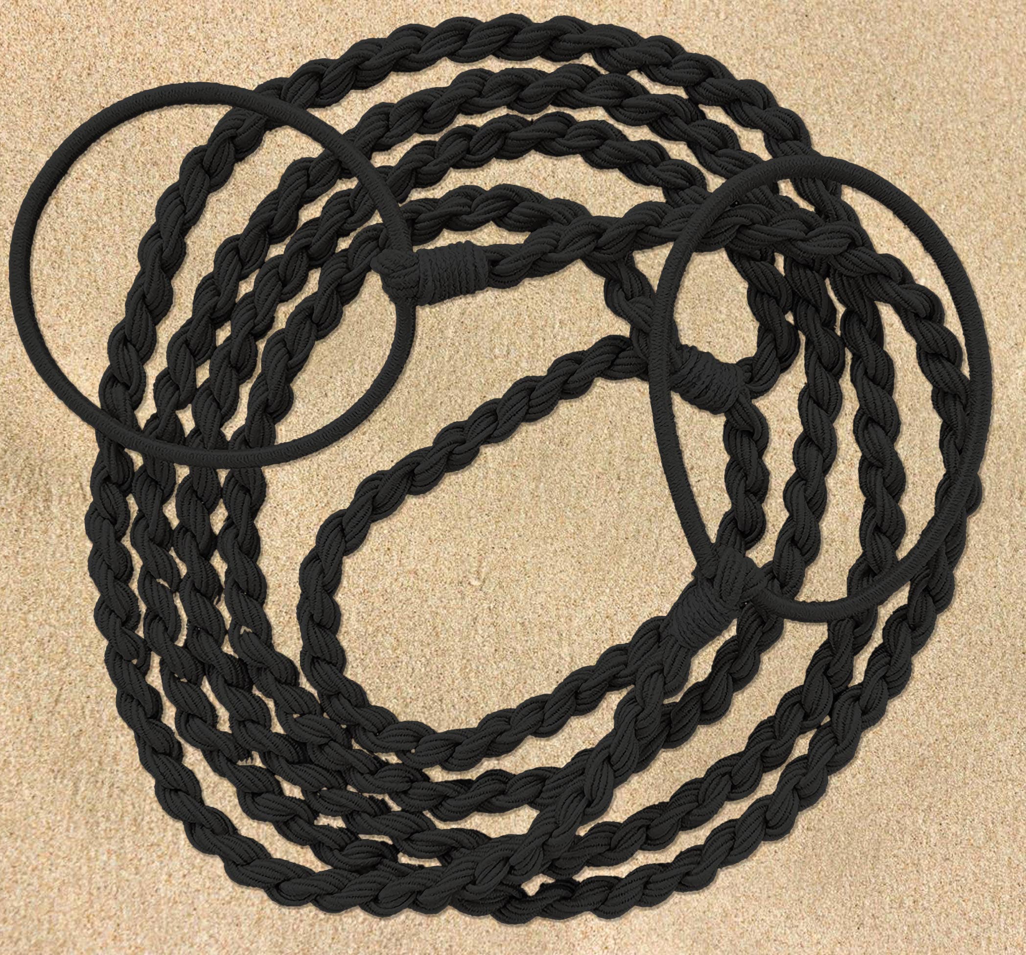 SasSea Wraps® - Wholesale Hair Tie - SasSea Wraps Hair Tie - Onyx (M)0