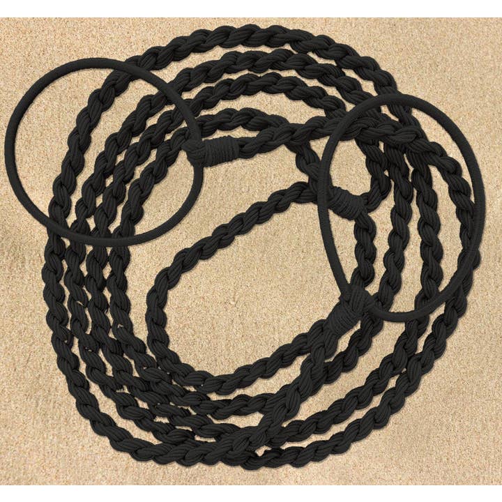 SasSea Wraps® - Wholesale Hair Tie - SasSea Wraps Hair Tie - Onyx (M)