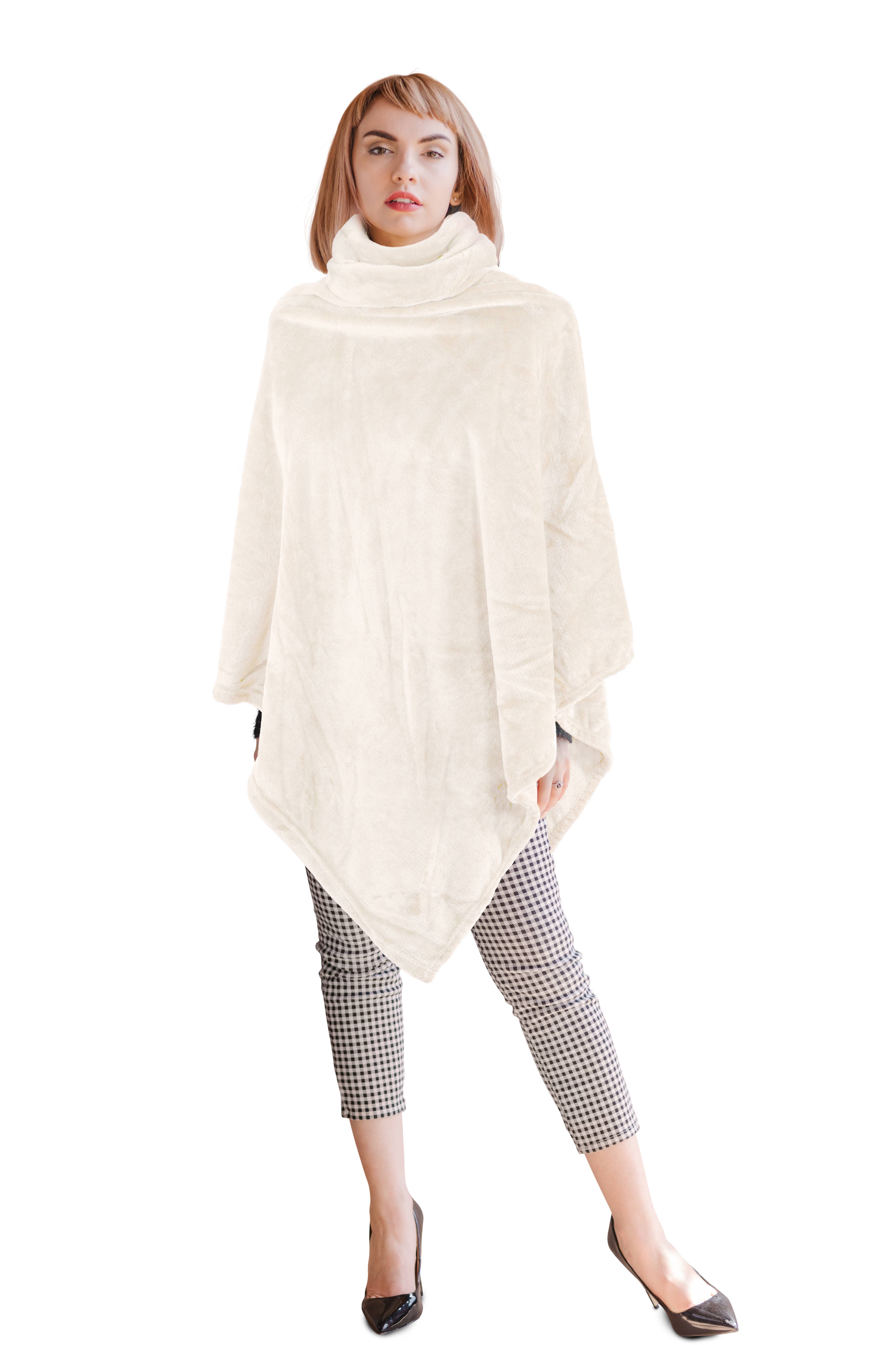 Tiseco - Wholesale Poncho - Unisex - Poncho COSY with collar - 80x80 cm1