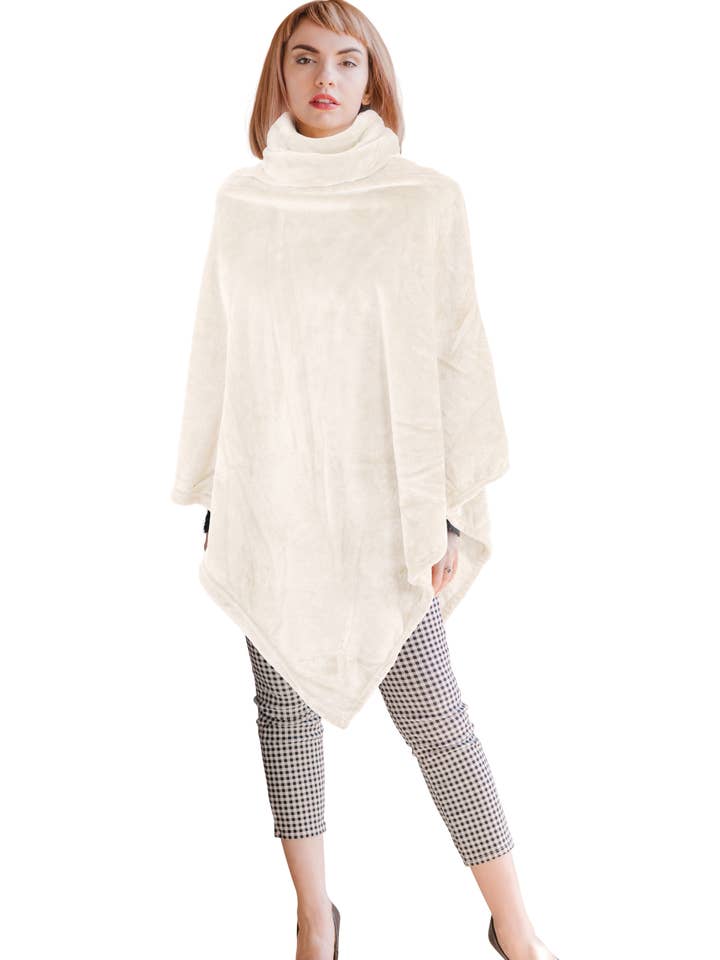 Tiseco - Wholesale Poncho - Unisex - Poncho COSY with collar - 80x80 cm1