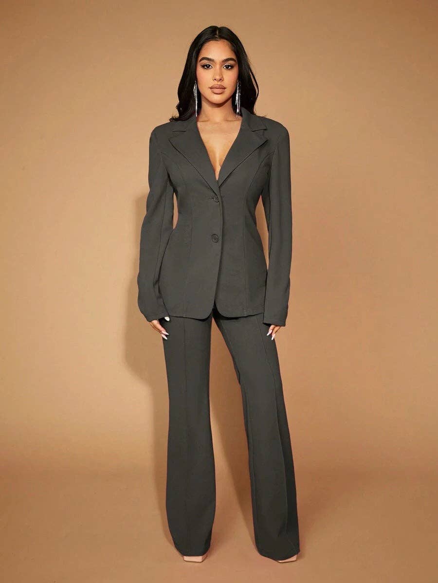 Suhkasana - Vente Pantalon – femme - Pantalon droit taille haute | Pantalon de travail pour femme14