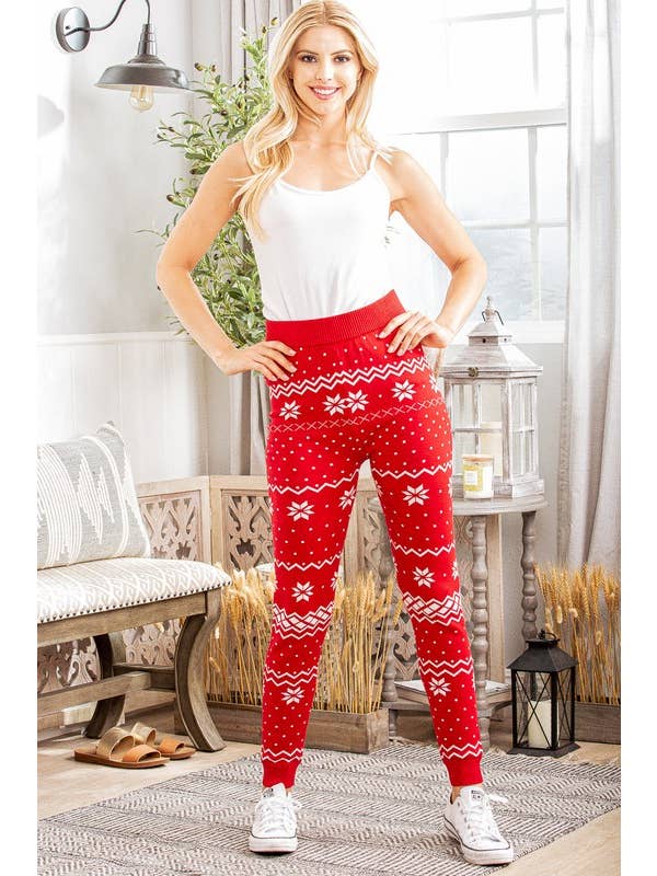 RED WP1001L CHRISTMAS SNOWFLAKE PRINT for wholesale on Faire