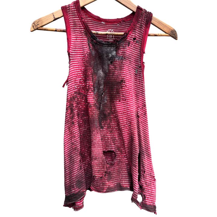 Striped Zombie Tank Top for wholesale by TaylorMade Costume Design
