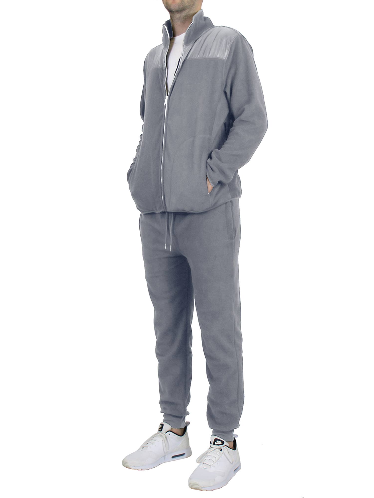 Galaxy By Harvic – Engroshandel Loungesæt - Herre – Herre 2-delt sæt med sweater og joggingbukser i polar fleece5