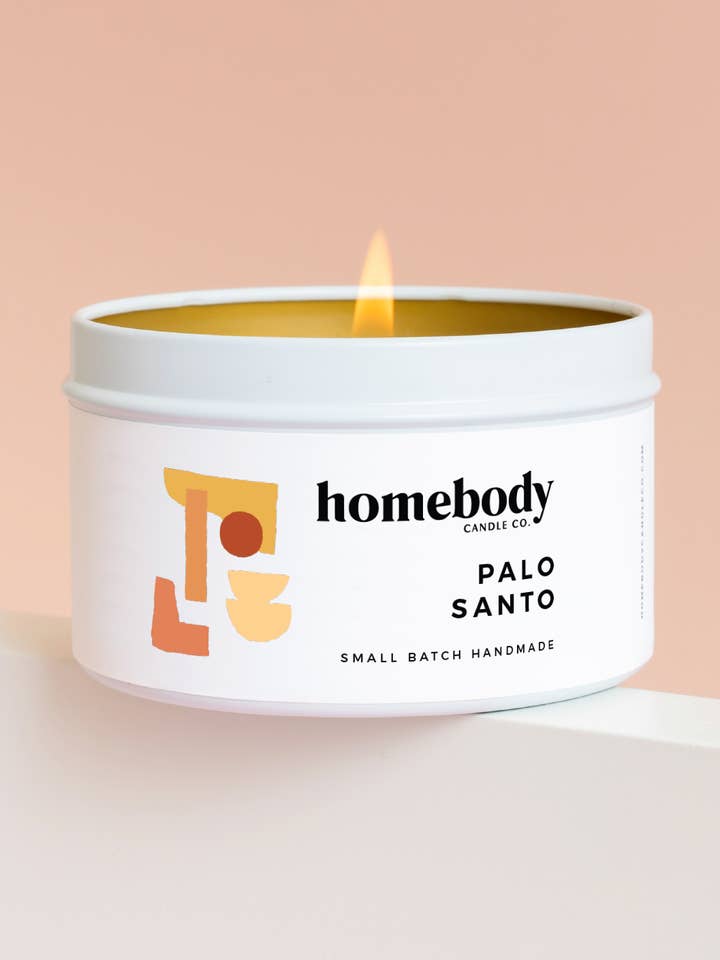 Palo Santo • lata de velas para venta al por mayor de Homebody Candle Co.