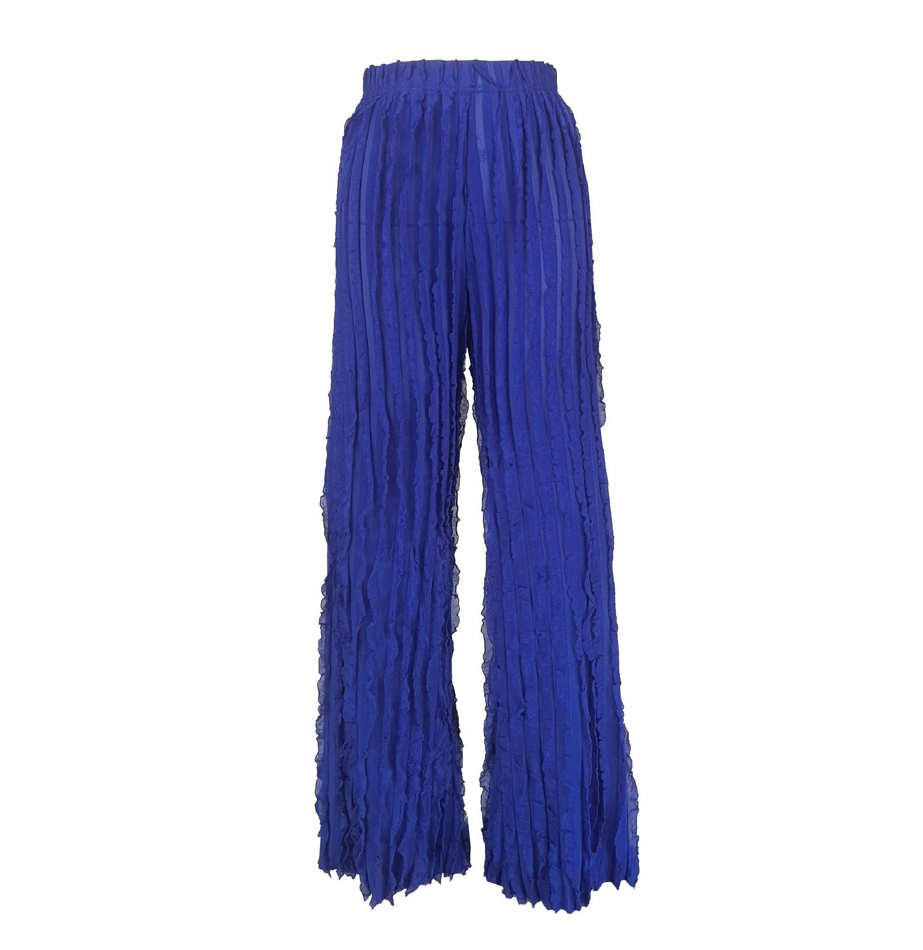 MB Fashion Wholesale - Wholesale Pants - Women's - MB FASHION High-Waisted Ruffle Wide-Leg Pants 1873LY29