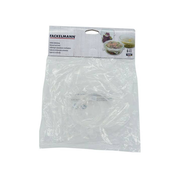 Zenker - Wholesale Food Storage Wrap/Bag - Set of 6 stretchable silicone storage lids from 6 to 20 cm Fackelmann Basic3