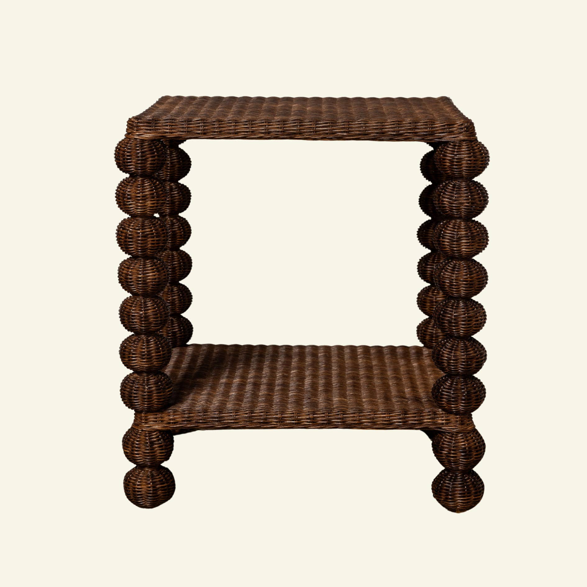 Hastshilp - Wholesale Side Table - Bobbin Rattan Side Table