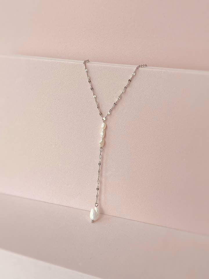 Dainty Zoetwaterparel hanger ketting voor wholesale door terracottaandsun