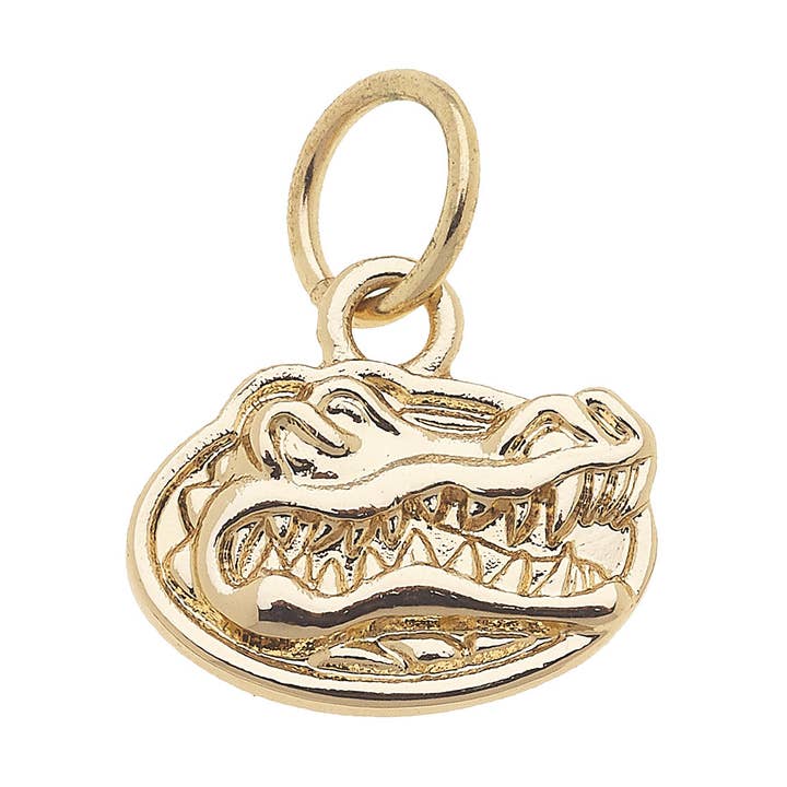 Florida Gators Shiny Gold Logo Charm for wholesale by Canvas Style