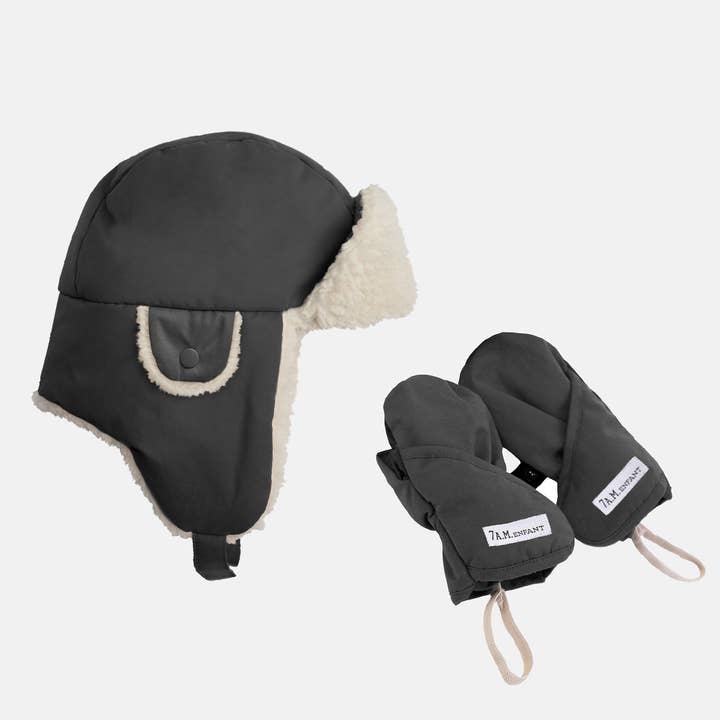 7AM Enfant - Wholesale Winter Accessory Set - Kids - Chapka Set - Benji | Hat & Mittens