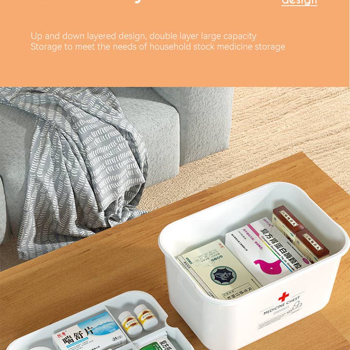 VIGOR - Wholesale First Aid Kit - Sleek Household Medical Box Emergency Medical Storage Box Dr