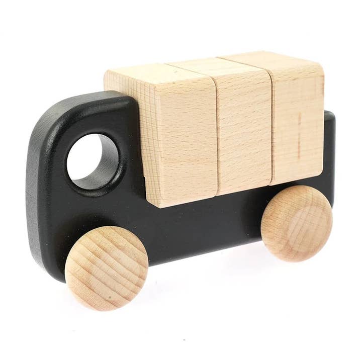 Little Poland Gallery - Wholesale Wood Toy - Kids - BAJO Car with Blocks6