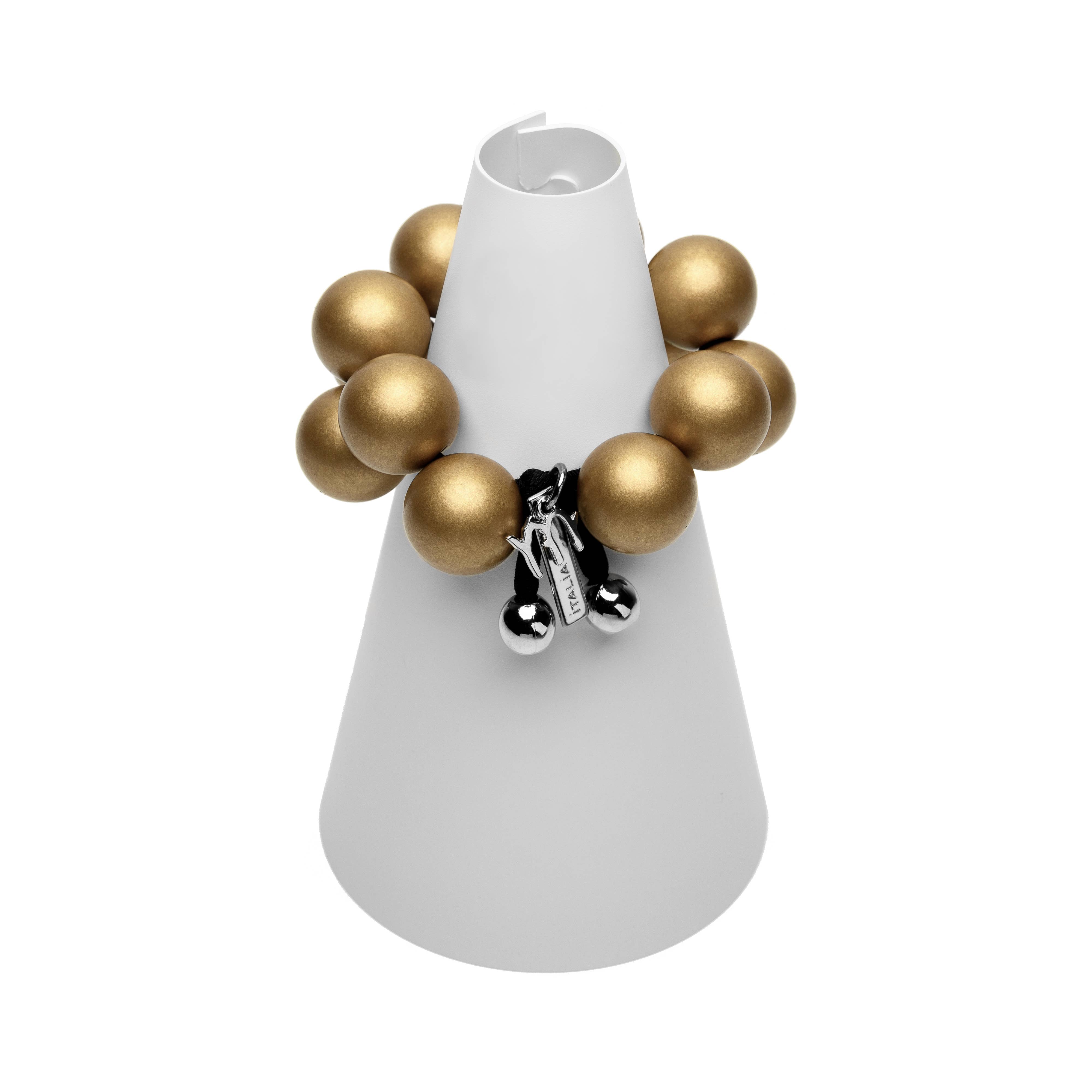 Mirta Accessori Moda - Wholesale Beaded Bracelet - Bracelet with Metal resin spheres 100% Made in Italy4