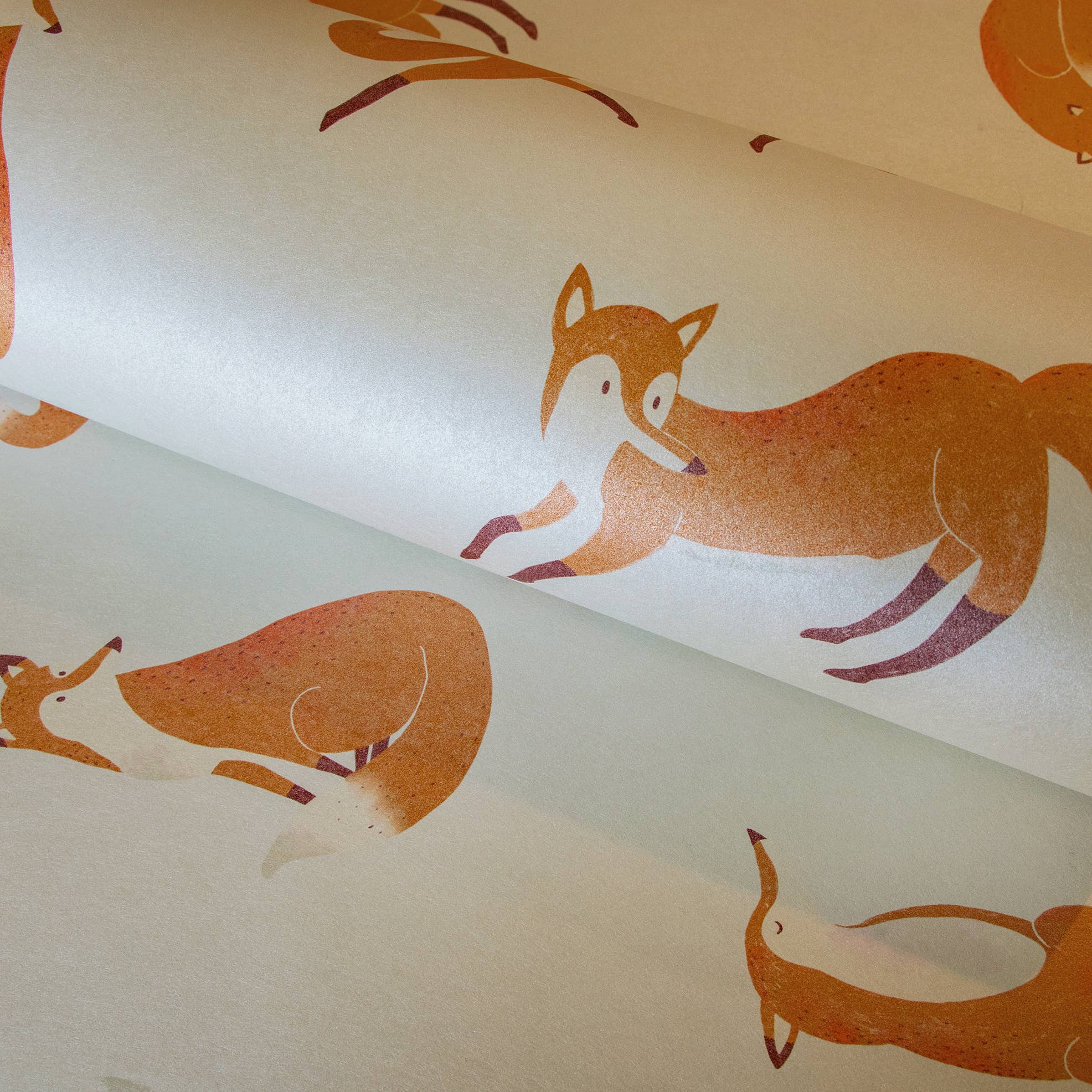 Galerie Wallcoverings - Wholesale Wallpaper - Great Kids Collection Smooth Glitter Friendly Foxes7