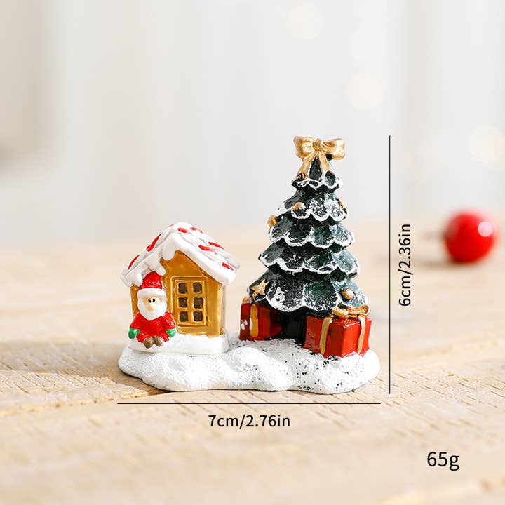 Tourtiwi - Wholesale Christmas Decoration - Festive Christmas Tree Miniature Resin Winter Decorations1