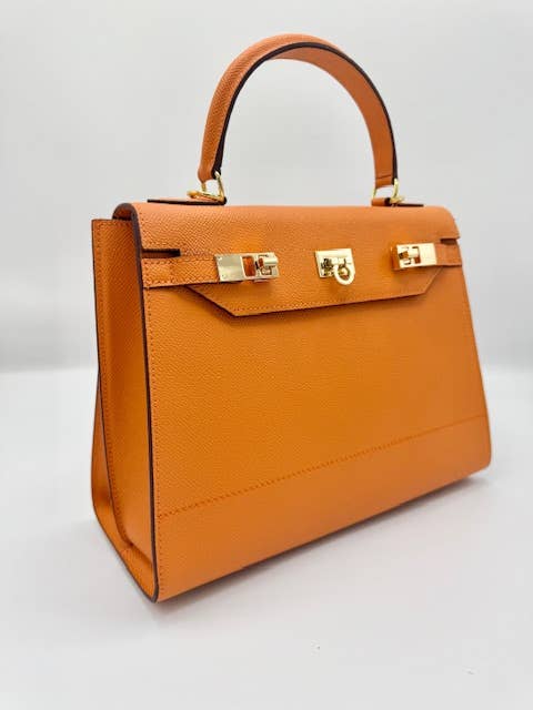 CLAUDETTE - Bags, Purses & Accessories - Wholesale Top Handle Bag - Women's - Audrey (orange)1