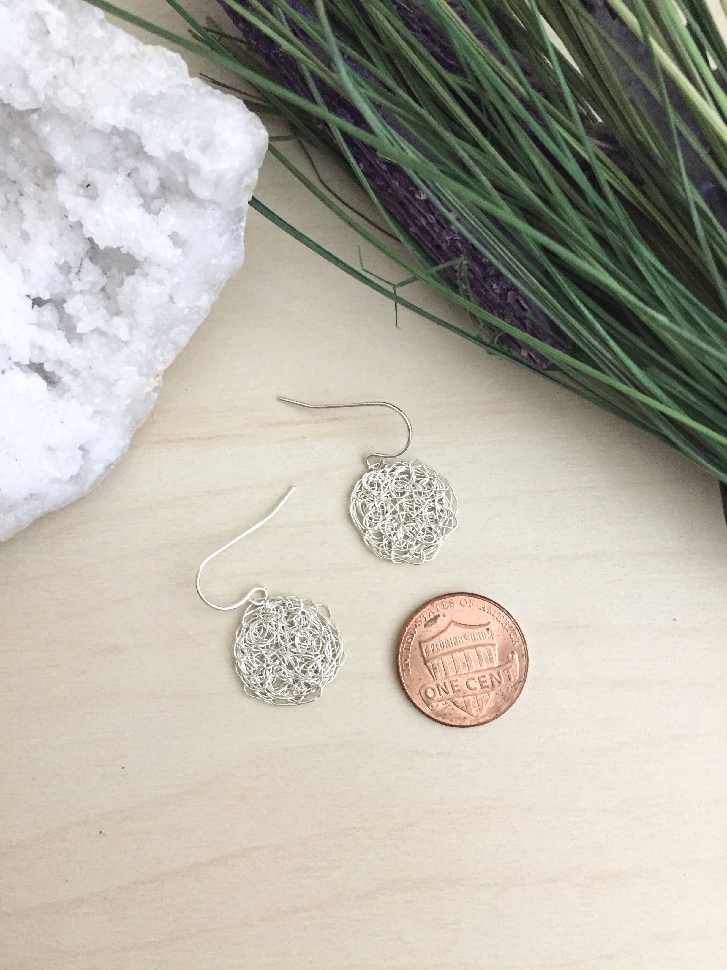 Wire Crochet Flower Earrings - ShopperBoard