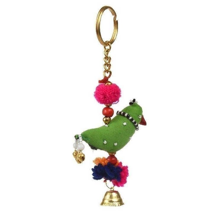 Recycled Cloth Parrot Keyring for wholesale by Rex B2B - UK
