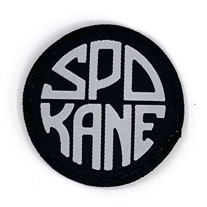 Spokane Emblem Woven Patch for wholesale by Landers Design